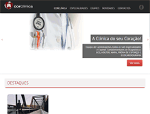 Tablet Screenshot of corclinica.pt