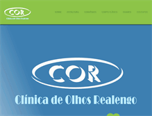 Tablet Screenshot of corclinica.com.br